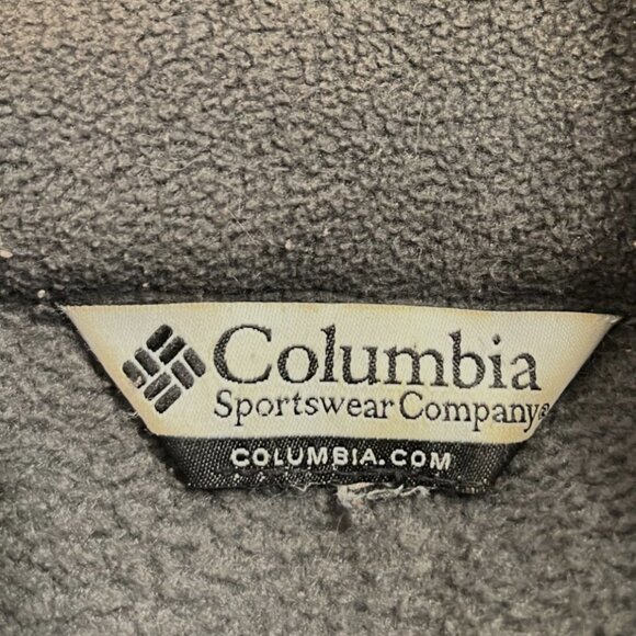 Vintage Columbia Fleece Jacket Full-Zip Dark Green Warm Outerwear Mens Size L - Picture 6 of 6